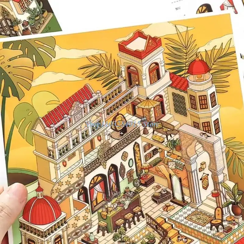 

R6FF миниатюрная наклейка для домашних животных, декоративная наклейка с пейзажем для журнала, тетради, скрапбукинга, чехол для