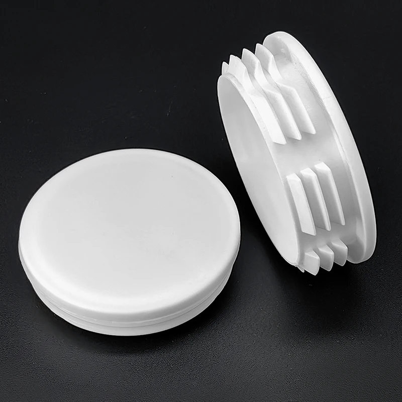1~20Pcs Furniture Table Foot Tip Dia 13mm-114mm Plastic Round Inner Plug Chairs Legs Pad Steel Pipe End Blanking Caps