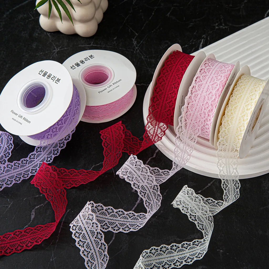 Lace Ribbon Lace Lace Trim Ribbon Gift Wrapping Ribbon Long Lasting For Cake Baking Decoration Flower Decoration DIY Crafts