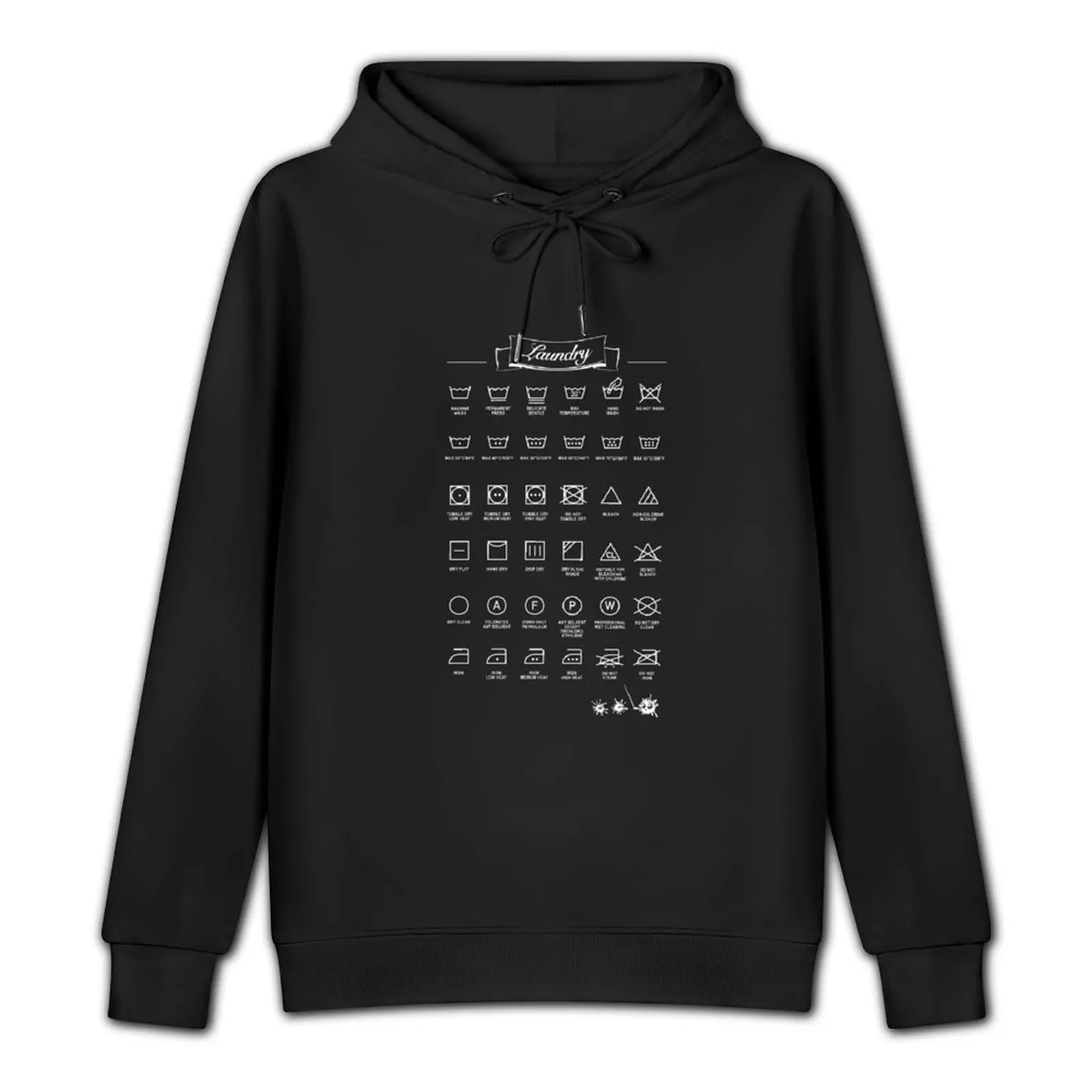 Laundry sign - English! Pullover Hoodie japanese style hoodie