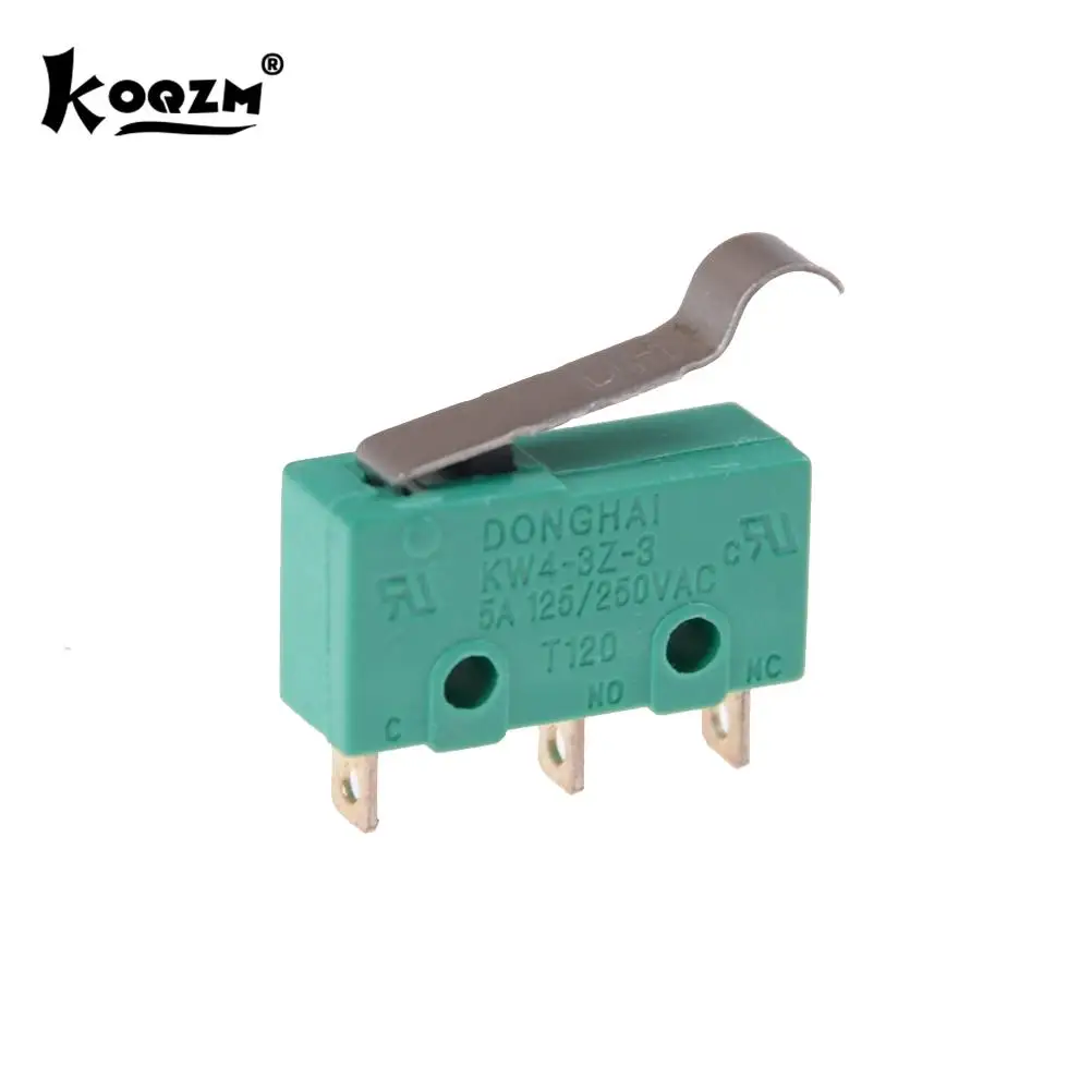 5pcs KW4-3Z-3 SPDT NO NC Momentary Hinge Lever Limit Switch Microswitch