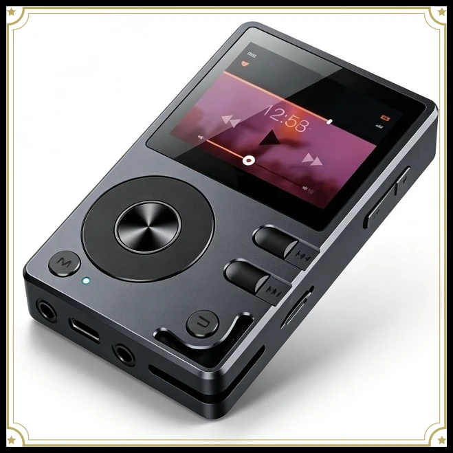 Portable HiFi Lossless MP3 Player Support DSD128 Bluetooth USB DAC Max 512GB TF Card High Resolution Music Player