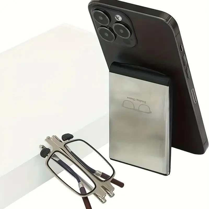 Ultra Thin Folding Reading Glasses 1.0-3.5 Portable Ultra-light Compact Eyeglasses with Case for Easy Carry Eyewears