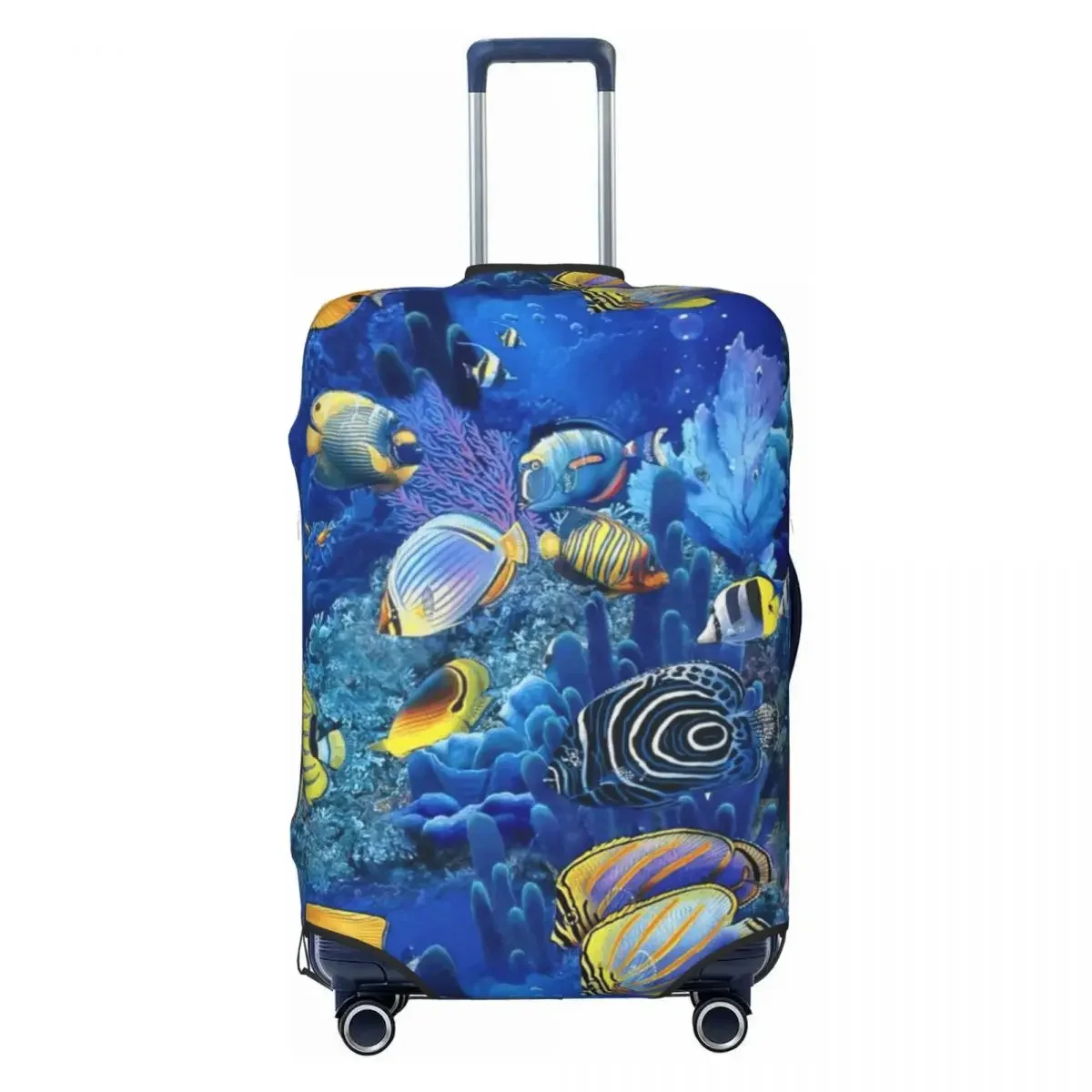 Fishing Print Luggage Protective Dust Covers Elastic Waterproof 18-32inch Suitcase Cover Travel Accessories