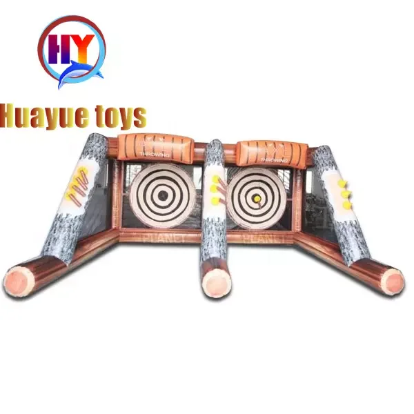 Battle Axes Carnival Games Adults Kids Inflatable Axe Throwing Sport Team Building Game For Sale