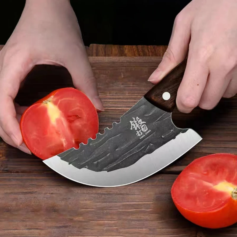 Mini fruit knife, household forged cutting vegetable knife, kitchen knife dormitory melon and fruit knife,outdoor portable knife