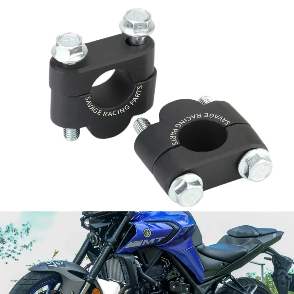 

Motorcycle Handlebar Heightening Riser Clamp Cover For YAMAHA FZ25 16 03 XJR1200 1300 XT660R WR125X YBR125 MT15 25 XTZ XSR 125