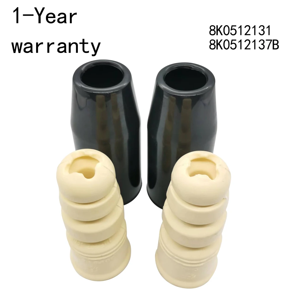 

4Pcs Shock absorber buffer block+dust cover 8K0512131 8K0512137B For Audi A4 S4 A5 S5 A6 S6 Q5 A4L