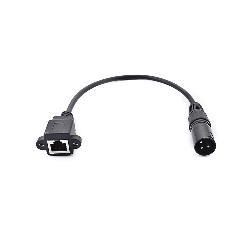 3pin XLR Male / Female To RJ45 Network Connector Adapter Converter Cable for Microphone Behringer Speaker Systems and Radio