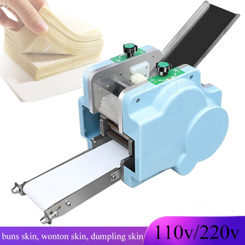 

110V/220V Automatic Home Dumplings Machine Dough Slicer Skin Maker Pressing Pastas Small Commercial Square Mold Round