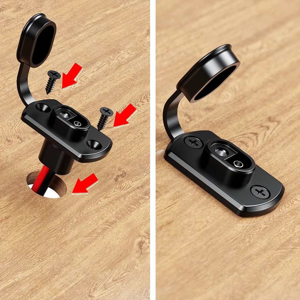DIY 12AWG 30CM SAE Power Socket SAE Waterproof Quick Connect Panel Mount Universal Flush-Mountable Connector for Moto Battery