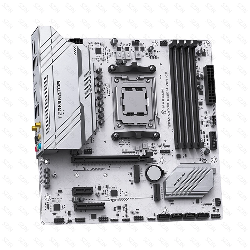 Maxsun B650 Motherboard Set with R5 7500F AMD Ryzen 7000 Support DDR5 OC8000MHz+ ARGB 2*M2 NVME Onboard WIFI Gaming Kit