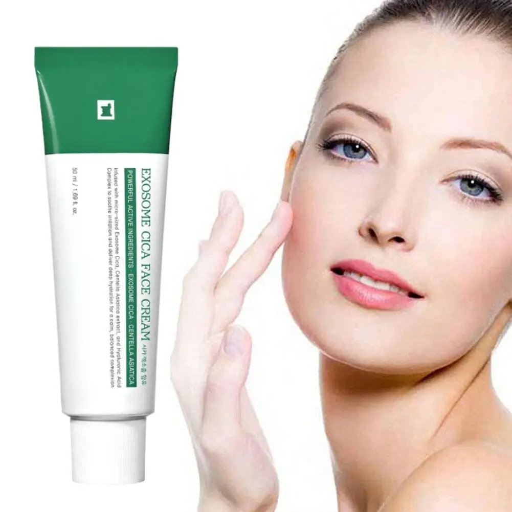 كريم وجه عشبة الثلج صغير الحجم من exocrine يصلح بطف البشرة الحساسة ويحسن اللحمرار والجفاف كريم وجه للعناية بالبشرة #2