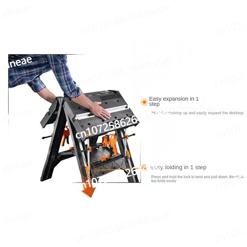 DIY Workbench Portable Tool Table Strong Clamping Force Tools NEW Load 135KG Multifunctional Folding Woodworking Workbench