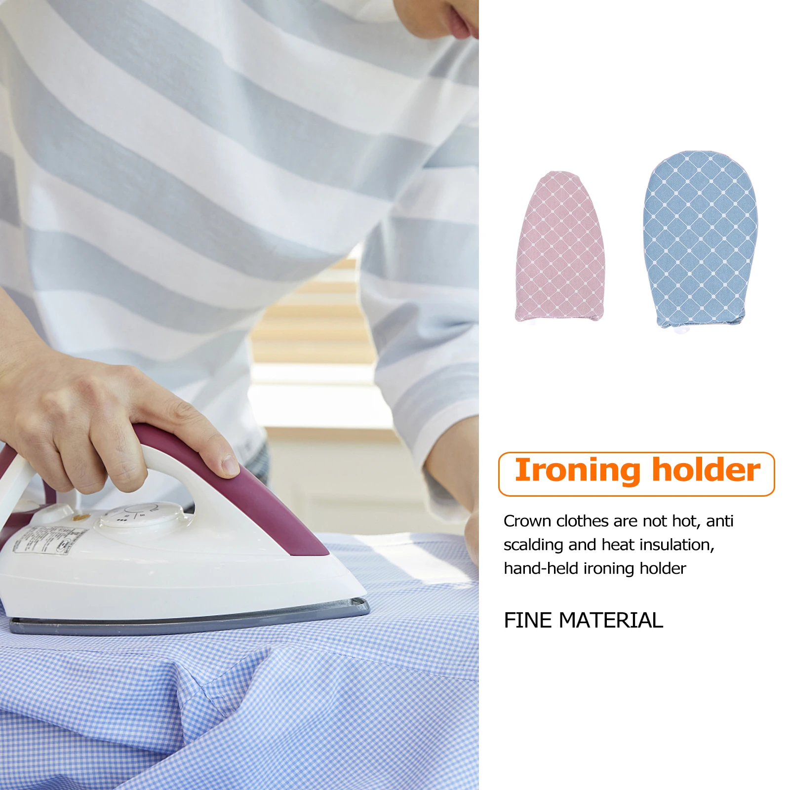 

2pcs Heat Gloves Portable Family Dormitory Hotel Steaming Hands Protector Protection Mitts Ironing Steam Guard