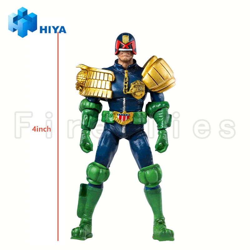 [Pre-Order] 1/18 HIYA 4 inch Action Figure Prachtige Mini Serie Rechter Dredd Gaze In De Vuist van Dredd Speelgoed