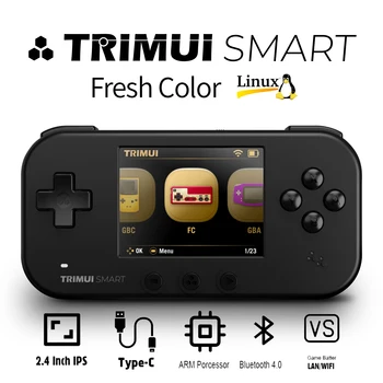 TRIMUI Smart Handheld 2.4&#x27;&#x27; IPS Screen Wifi BT4.0 SmartPro Mini Linux System Retro Portable Video Simulator Console Game Gifts