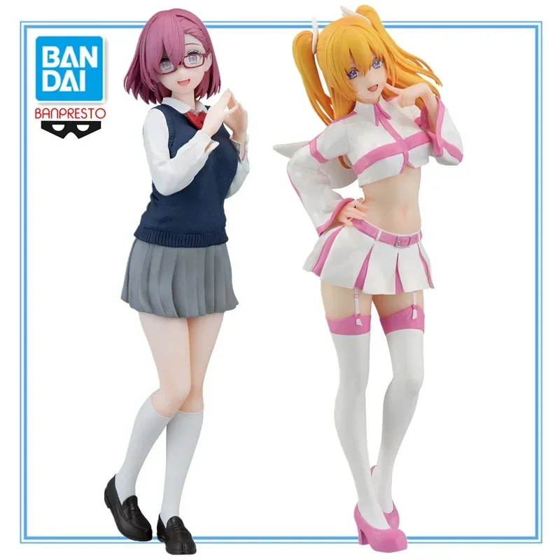 

In Stock BANDAI Banpresto Glitter Glamours 2.5-jigen No Yuuwaku Amano Ririsa Uniform Ver. Collectible Anime Figure Model Toys