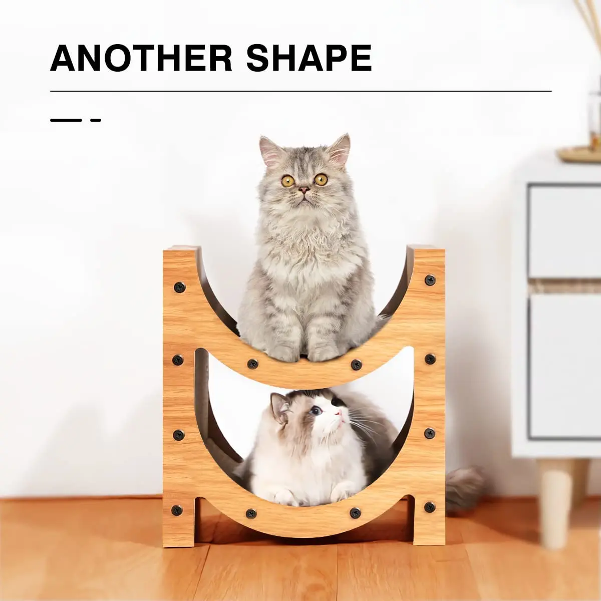 ATUBAN 3 in 1 Cat Scratcher Carboard, Cat Climbing Frame, Cat Scratcher House, Thickened Weighted Corrugated Pet Furniture