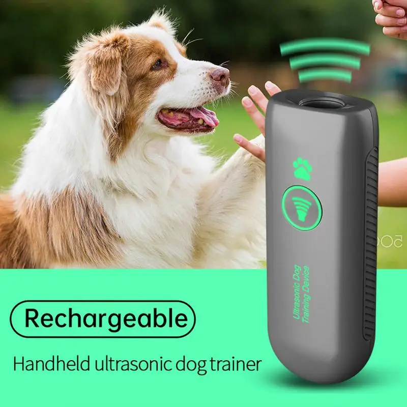 Dog Barking Control Devices Ultrasonic Barking Silencer Anti Barking Device Rechargeable Behavior Corrector Dog Training Tool