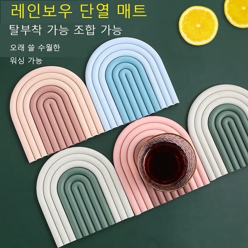 Best Selling Kitchen Heat-resistant Dishes Mat for home dining room, the restaurant, the restaurant, the silicone mat, the individual meal mat