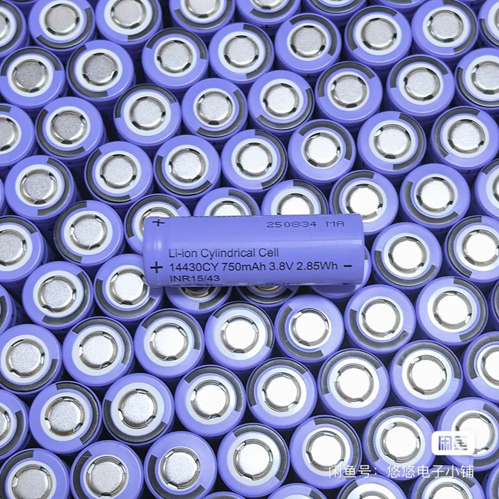 14430 Battery 3.8V 750mAh Rechargeable Lithium Batteries 14430CY for Shaver Speakers Massager Sprayer Beauty Instrument Mouse