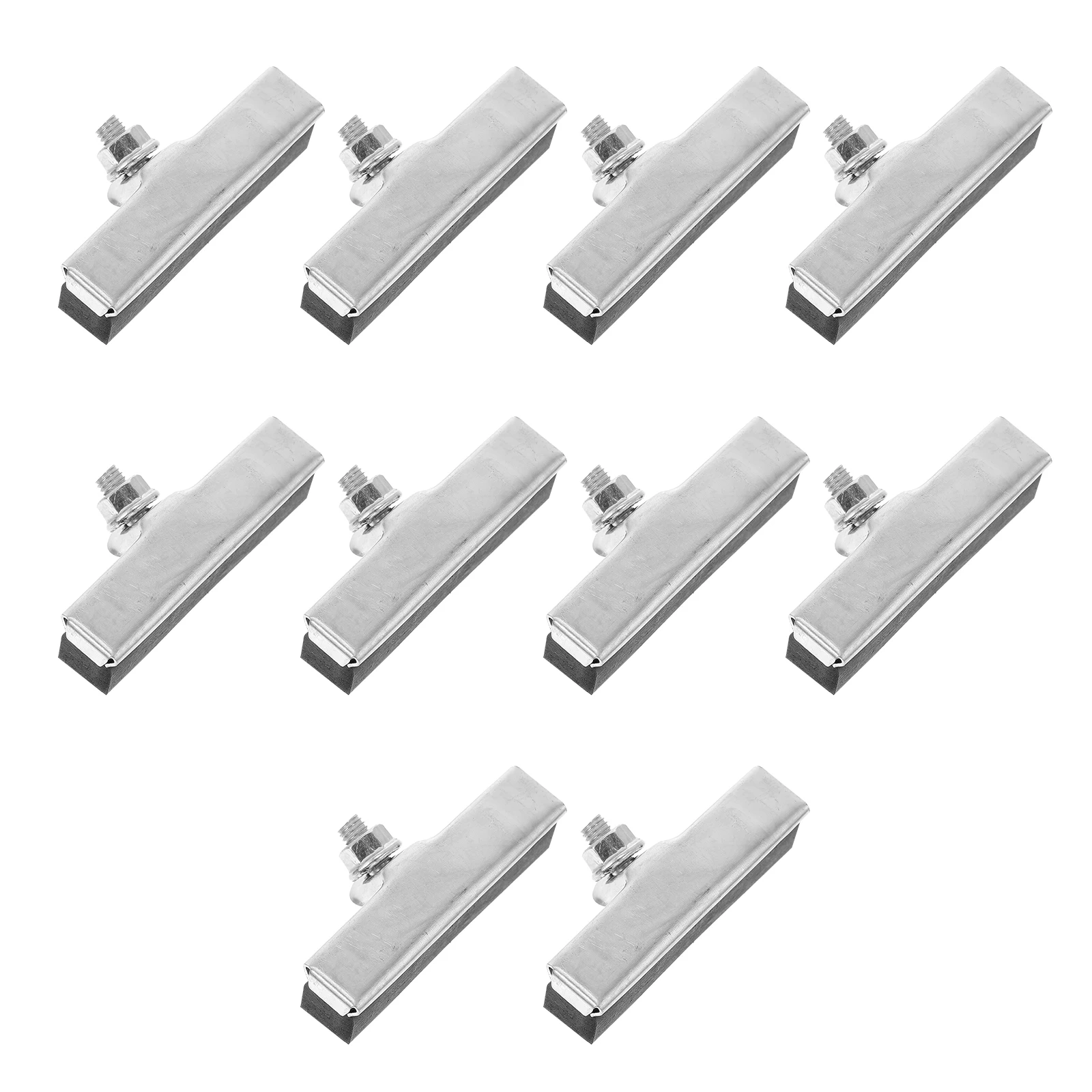 

10pcs Bike Brake Pads Metal Rubber Durable Wear-resistant Noise Reduction Silent Brakes Marking Line Replace Safe Firm