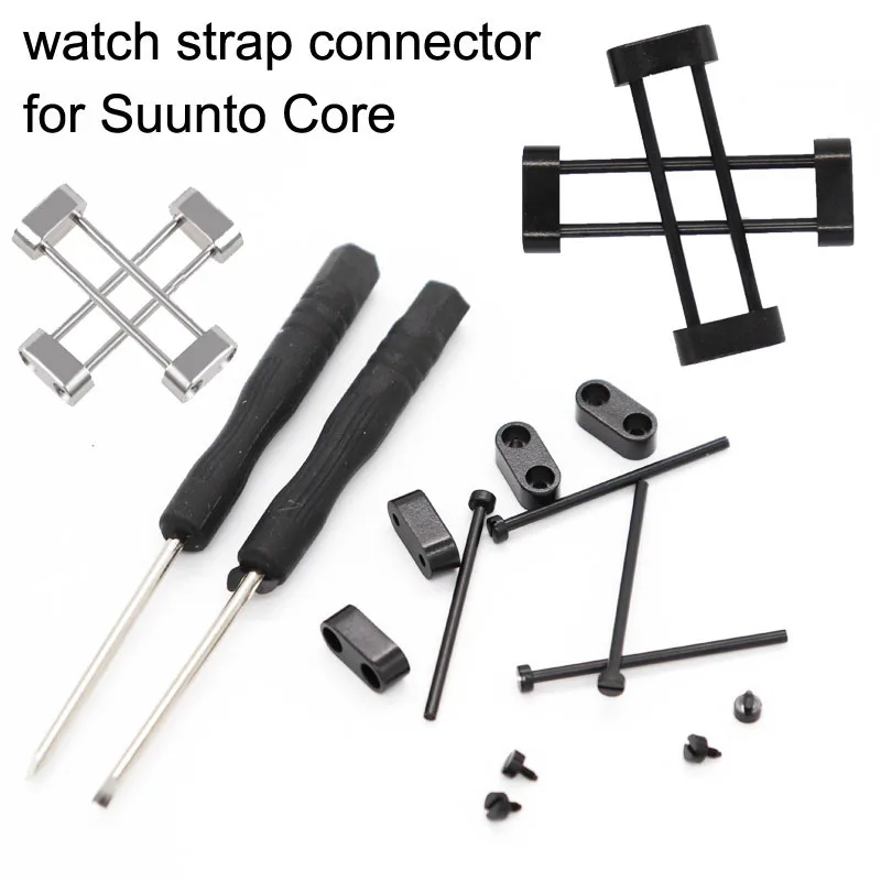 Replacement Watch Strap Connectiong Screw Rod Nut for Suunto CORE Series Wrist Band Connector Screwdriver 24mm Bracelet Adapters