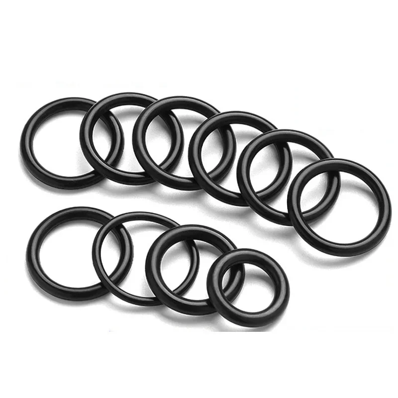 Black NBR O Ring Seal Gasket Thickness CS 3/5mm OD 10mm~105mm Nitrile Butadiene Rubber Spacer Oil Resistance Washer Round Shape