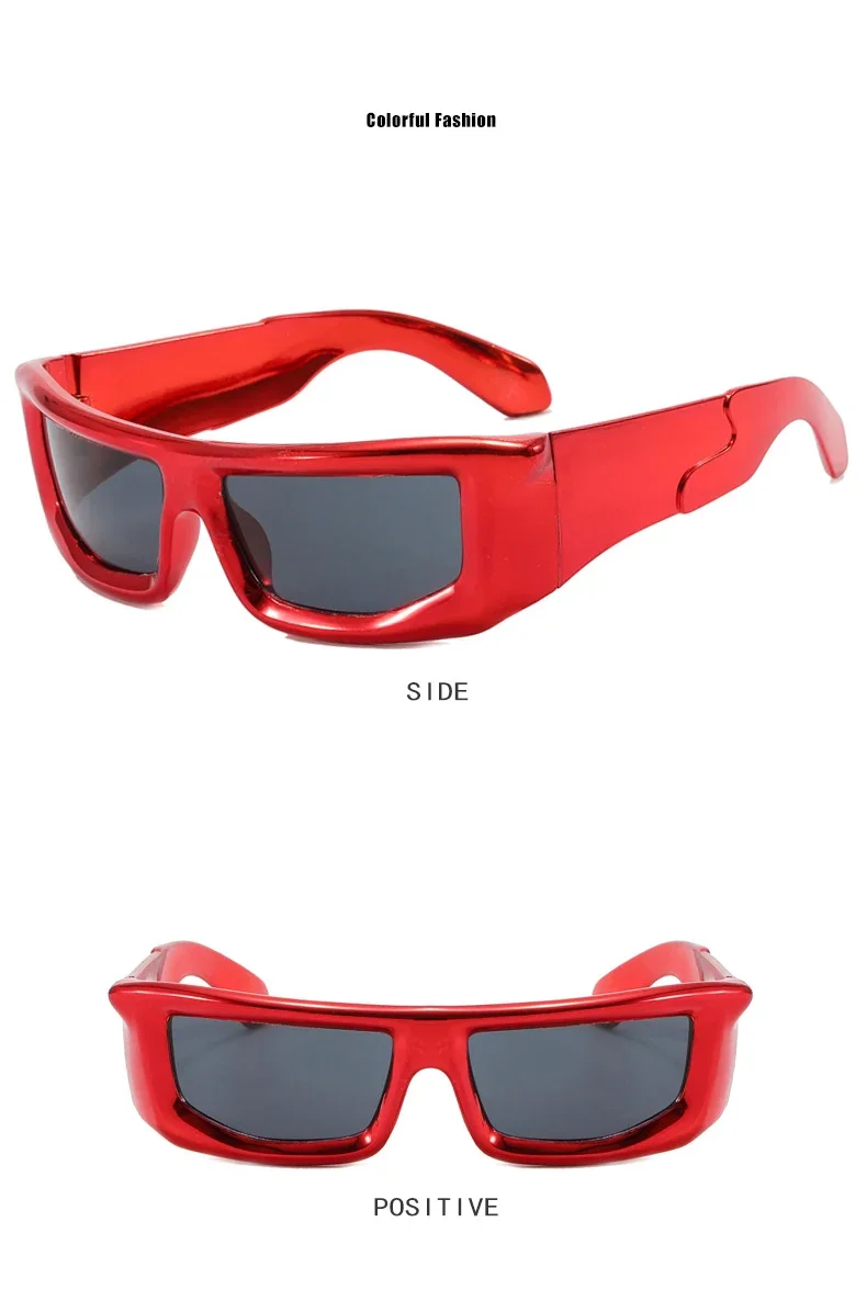 WINFUL Neue Y2k Wrap-Around Herren-Sonnenbrille mit Metallrand Outdoor-Sport Damen-Shades Trendiges Markendesign Vintage UV400 Brillen – Detail 13