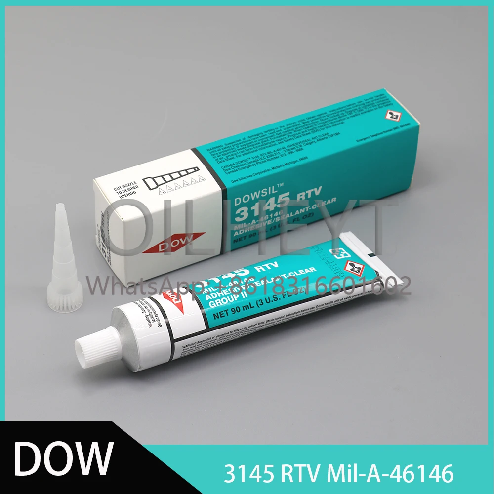 

DOWSIL 3145 RTV RTV Mil-A-46146 Adhesive / Sealant Waterproof Transparent Electronic Coating Paint Silicone Adhesives Sealants