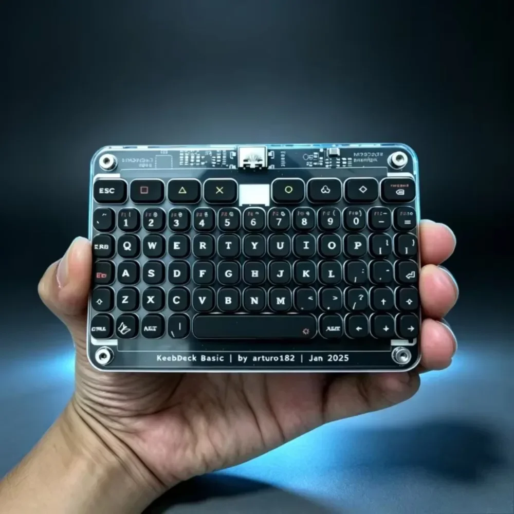 Basic Version Replica Keyboard for KeebDeck STM32F042 Custom Chip AP5032KTR Backlit Compatible with Cellphone and Computer