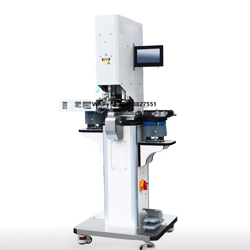 

QK-718A New High Efficiency Industrial Automatic Button Attach Making Machine with Punching Motor Core 1 Year Warranty