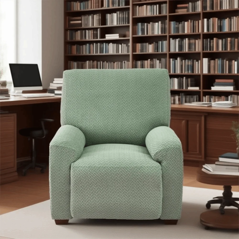 

Chair Cover Elastic 1 Seat Sofa Cover Stain Resistant Wear-resistant Couch Cover Non Slip with Pocket Sofa Protector Living Room