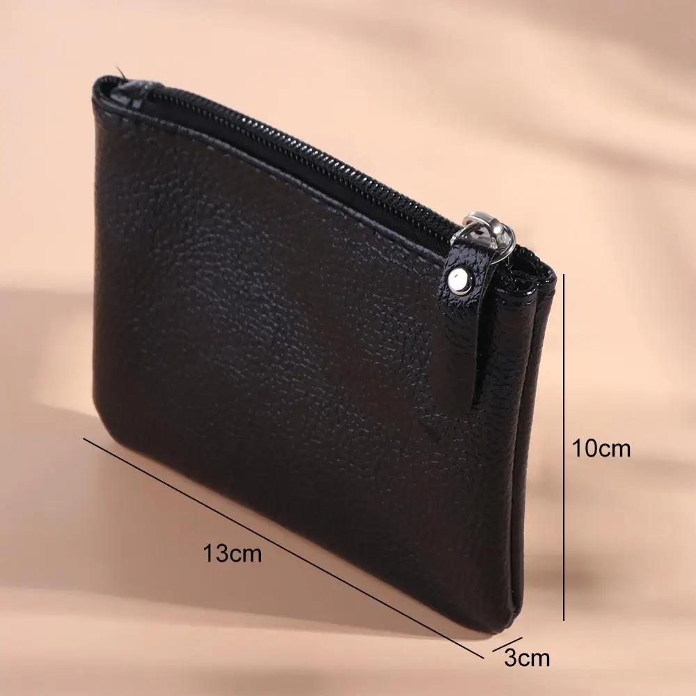 Fashion Classic High Quality Lychee Pattern Business Coin Purse ID Card Case Women Men Wallet Money Clutch Purse Pouch