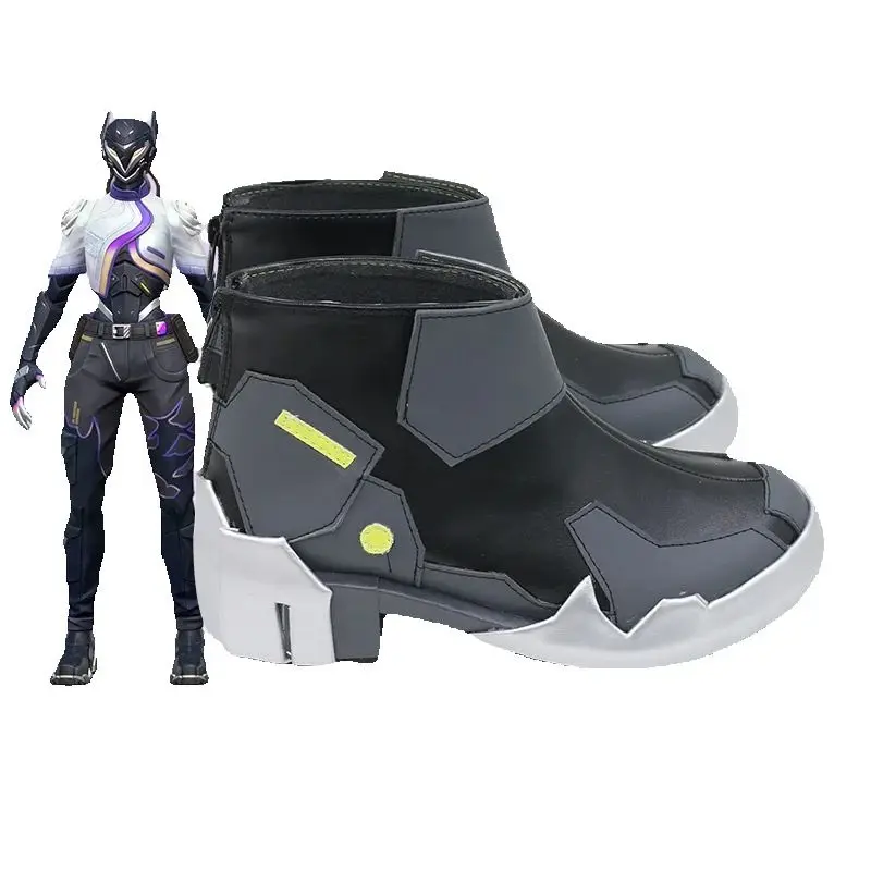 لعبة Valorant Vyse أحذية كوسبلاي Sentinel Vyse Agent Rose أحذية نسائية فاسق لحفلات الهالوين