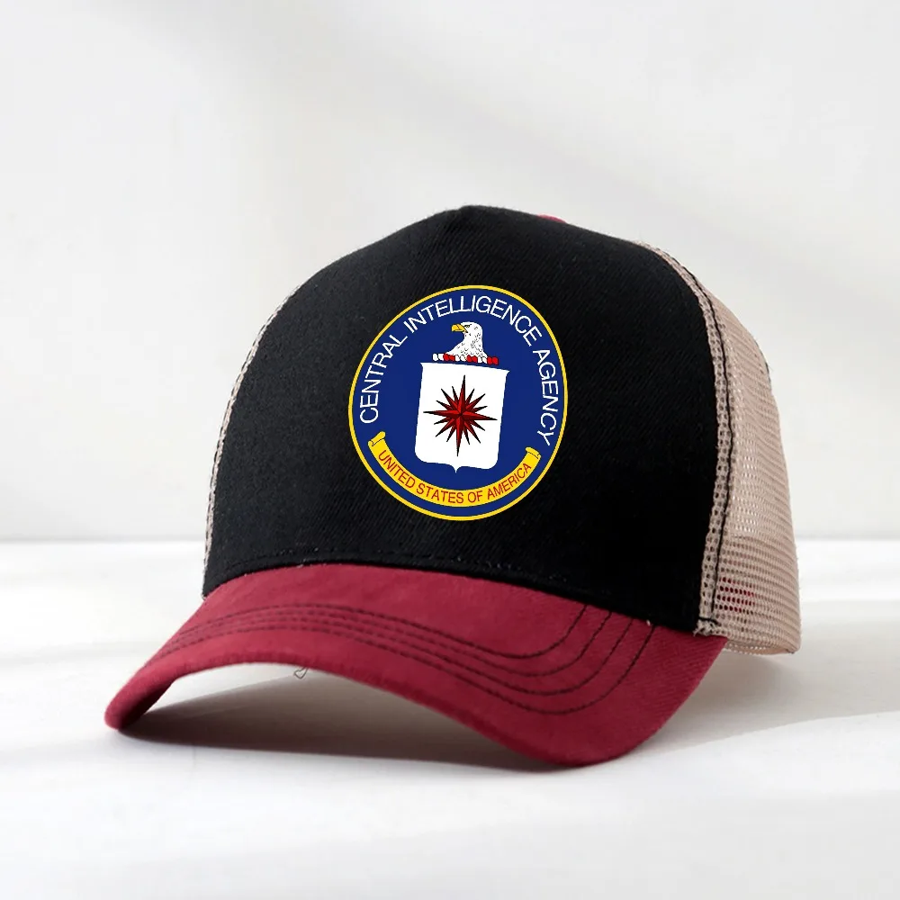 central intelligence agency CIA Baseball Cap Vintage Brand Man cap Outdoor cool net breathable hat