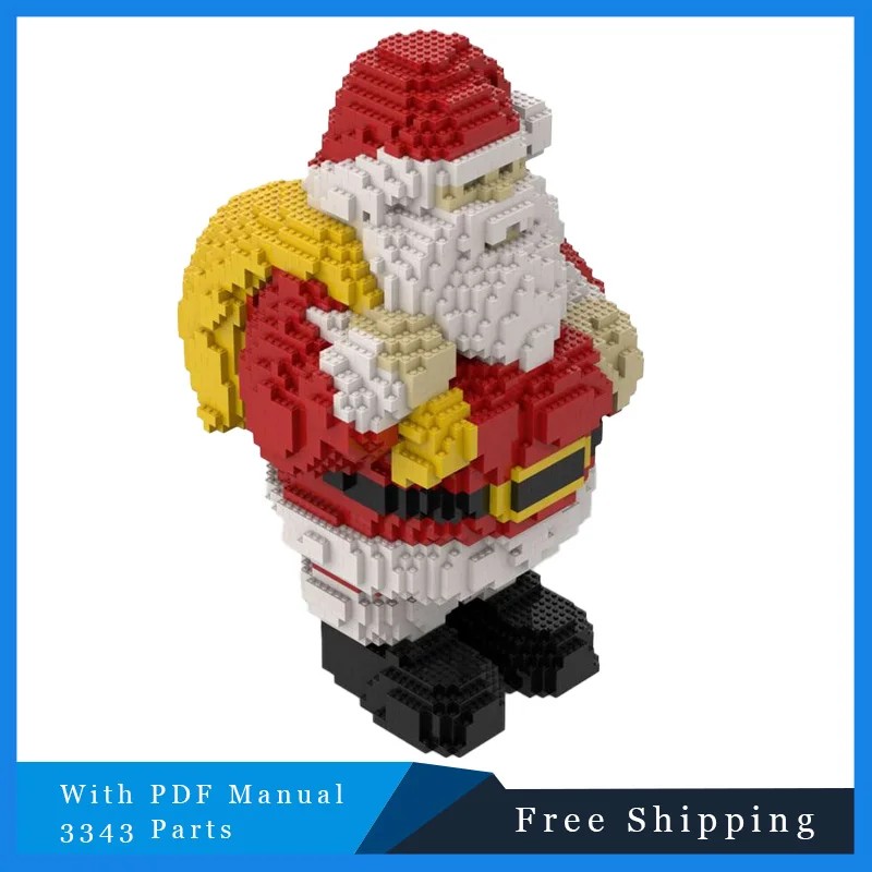 

3343 шт. Санта-Клаус Brickheadz технология модульная MOC популярные строительные блоки модель детская головоломка DIY Рождественский подарок сборка