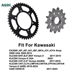 46T 14T Motorcycle Front And Rear Sprocket Kits for Kawasaki EX250R Ninja 250R KLE 300 KLE300 Versy/s-X X300 VERSY/S 2017-2023