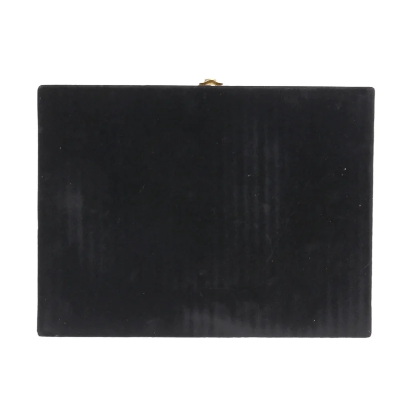 

ABWP-3X Velvet Glass Ring Earring Jewelry Display Organizer Box Tray Holder Storage Case, Black