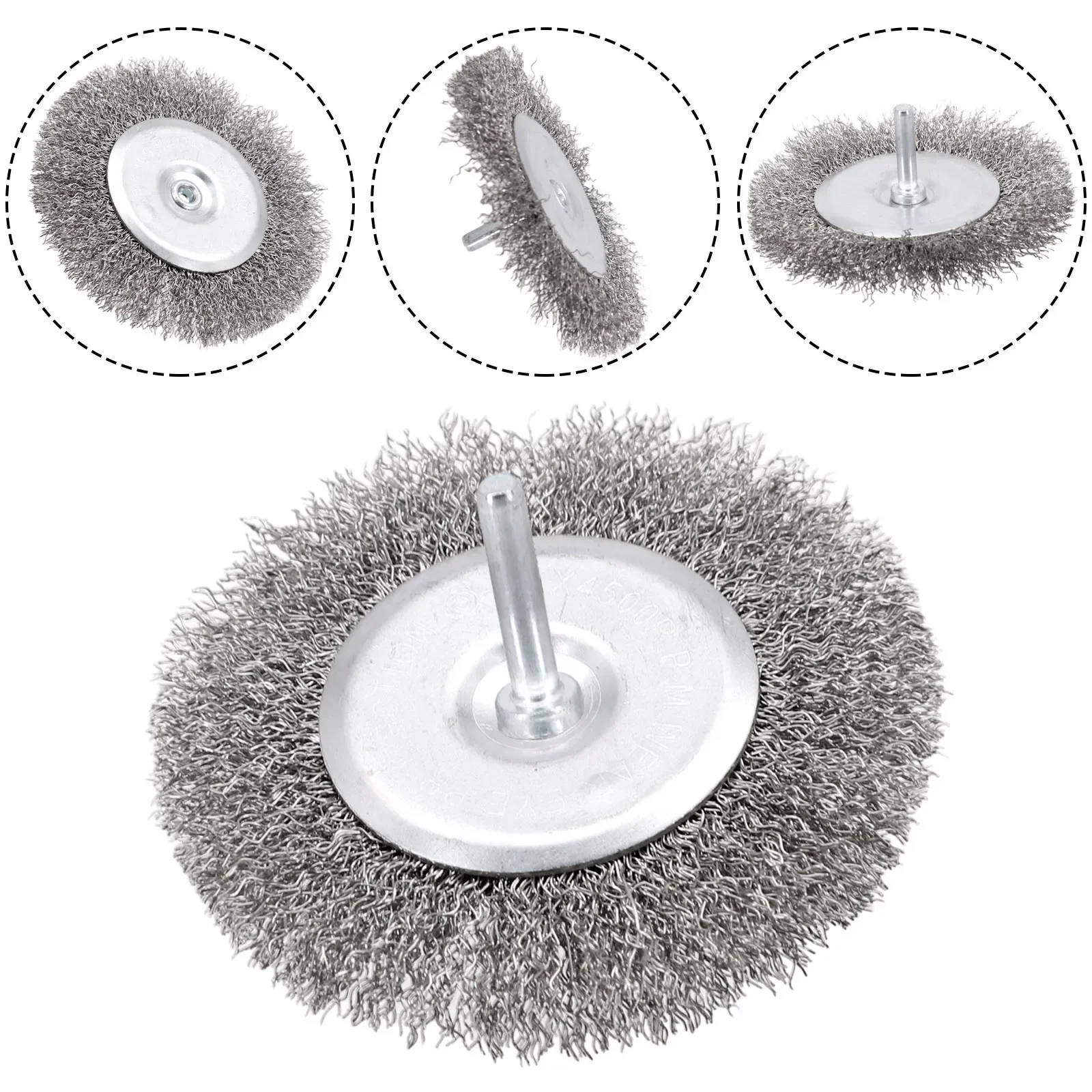 

Effortless and Efficient Rust Cleaning 1PCS Wire Wheel Brush for Drill 4inch Diameter Carbon Steel Wire Bristles