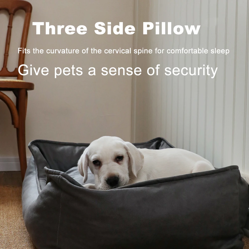 Imitation Leather Technology Waterproof Dog Bed Pet Sofa Cat Nest Supplies Dog Bed Spring Summer Sponge Removable and Washable view 3
