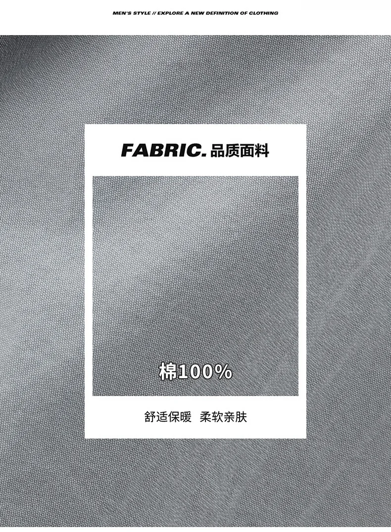 3XL Spring Autumn Cotton Men's Shirt Jacket Men Long Sleeve Multi-Pocket Shirts Outdoor Casual Colthing High Quality Coat