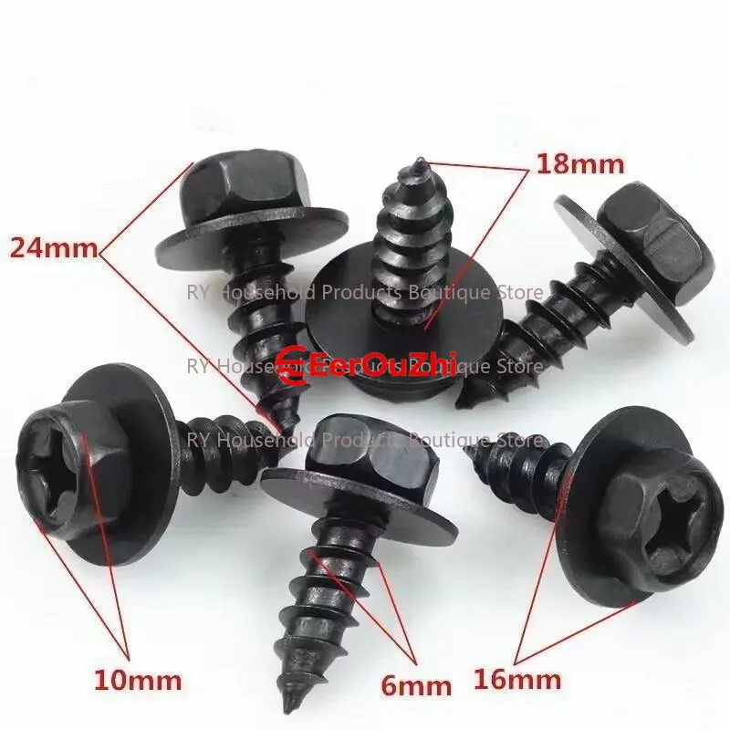 Automobile Fender Screw Fender Lining Buckle Clip Universal Baffle Fixed Self-Tapping Screw