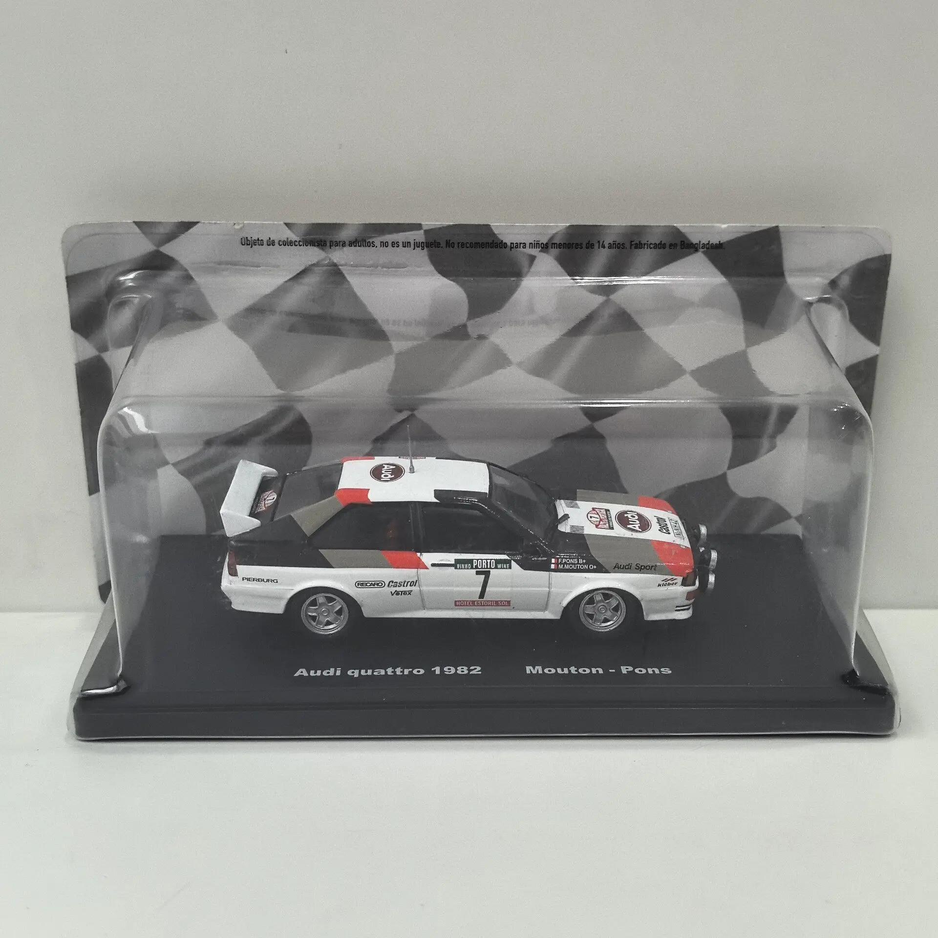 

Diecast IXO 1/43 Scale AUDI QUATTRO 1982 # 7 Racing 3Y Alloy Car Model