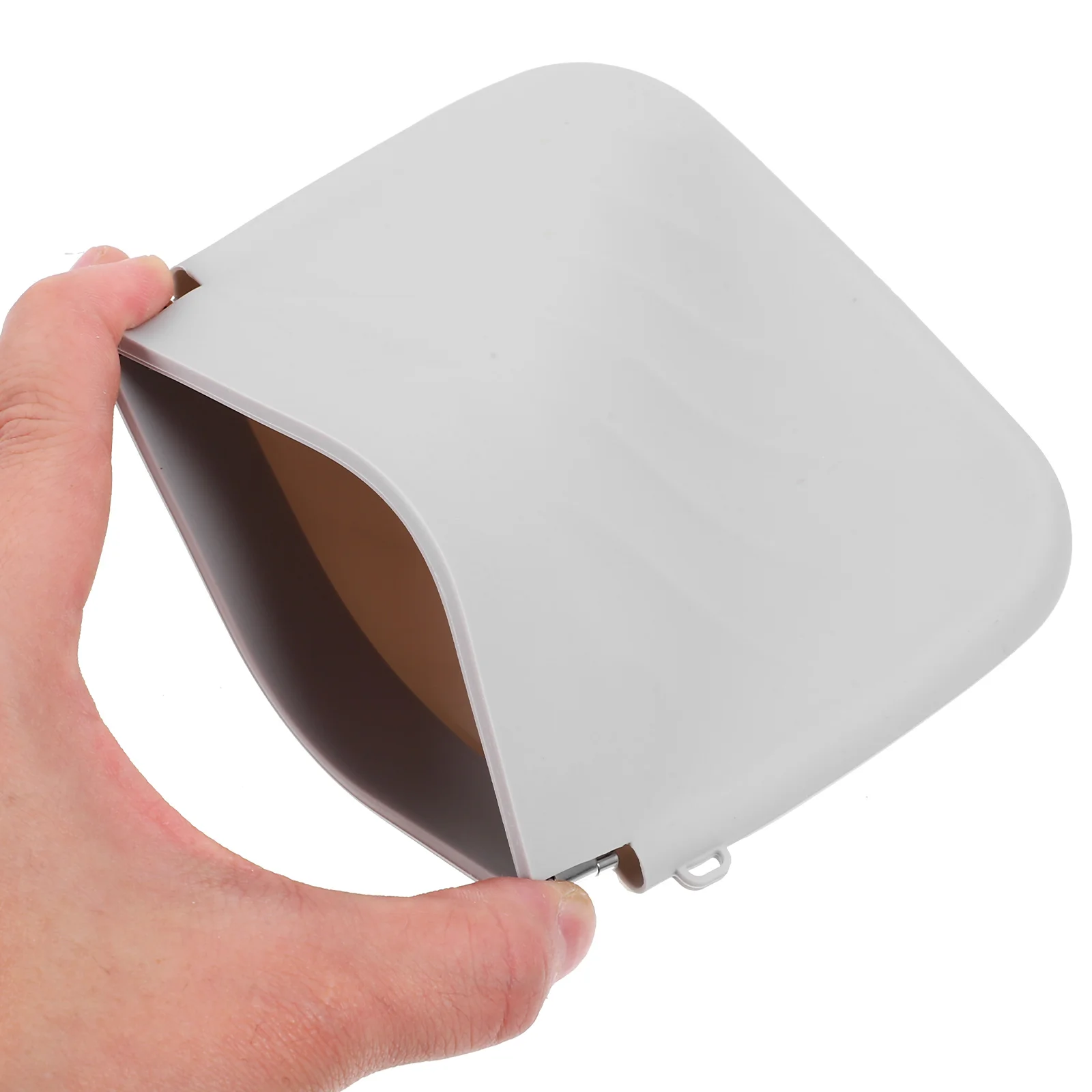 1 小さな化粧小さな化粧バッグバッググレー色の口紅財布オーガナイザーポータブルポーチ旅行屋外収納