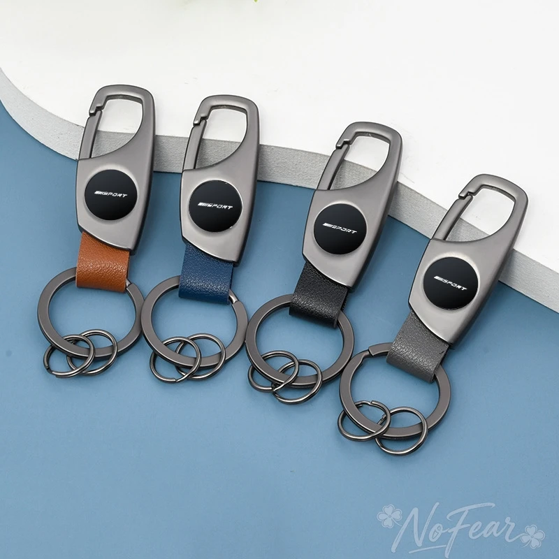 

Alloy+Leather Car Emblems Keychain Ornaments Gifts Keyring Pendant For BMW 3 5 Series G30 G20 F30 F10 E90 E60 X1 X3 E70 F15 F48