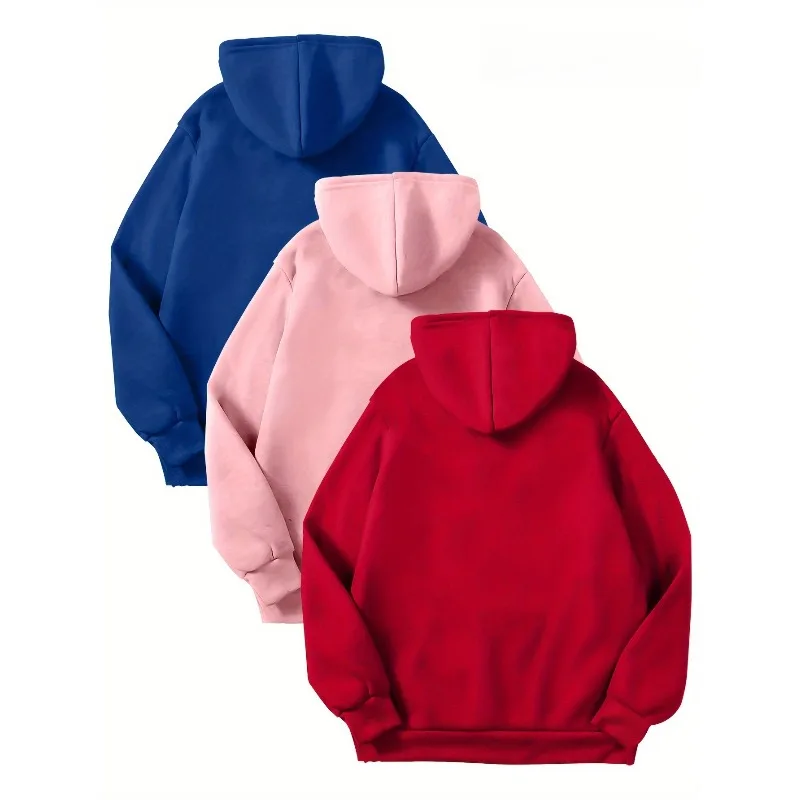 Fashionable hooded sweatshirt men's solid color new style - lined casual multifunctional fashionable hooded sweatshirt