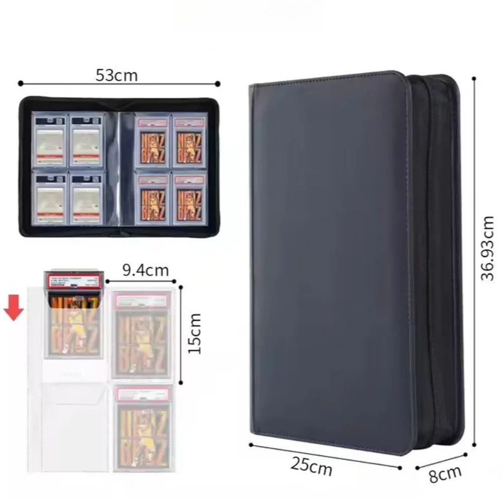 PU Leather 4/6 Grid Zipper Gra - Pokemon Binder Card 评论和价格
