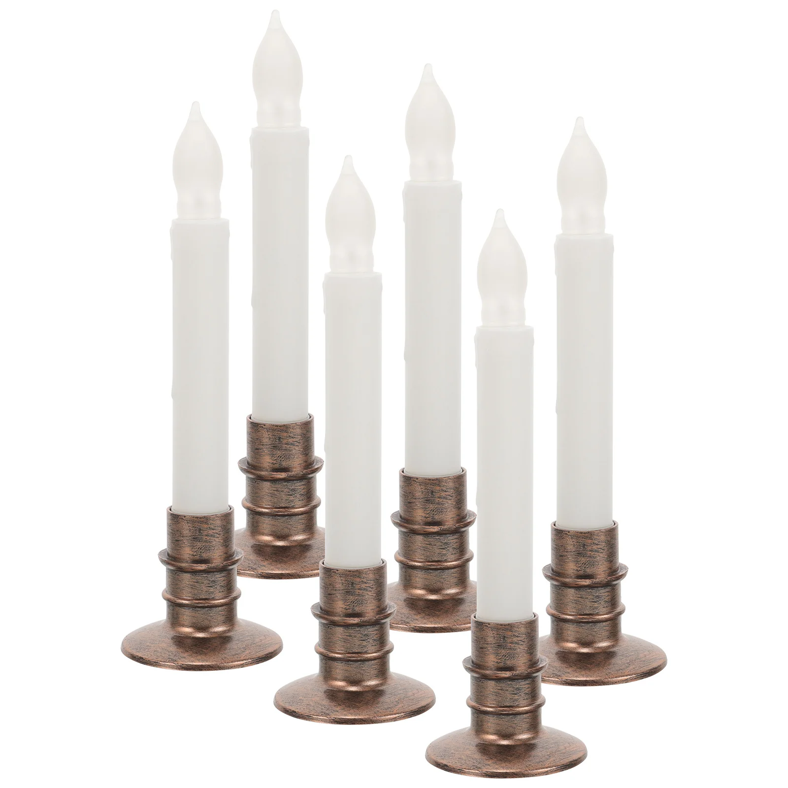 

6pcs Rotating Led Lights Operated Flameless Candles Decorative Led Lamps For Party Holiday Decoration